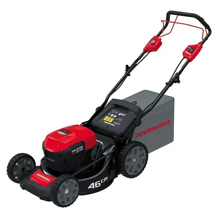 BAUHAUS Powerworks Akku-Rasenmäher PD48LM46SP 48 V, Li-Ionen, Ohne Akku, Schnittbreite: 46 Cm 4 BAUHAUS Powerworks Akku-Rasenmäher PD48LM46SP 48 V, Li-Ionen, Ohne Akku, Schnittbreite: 46 Cm – Bild 2