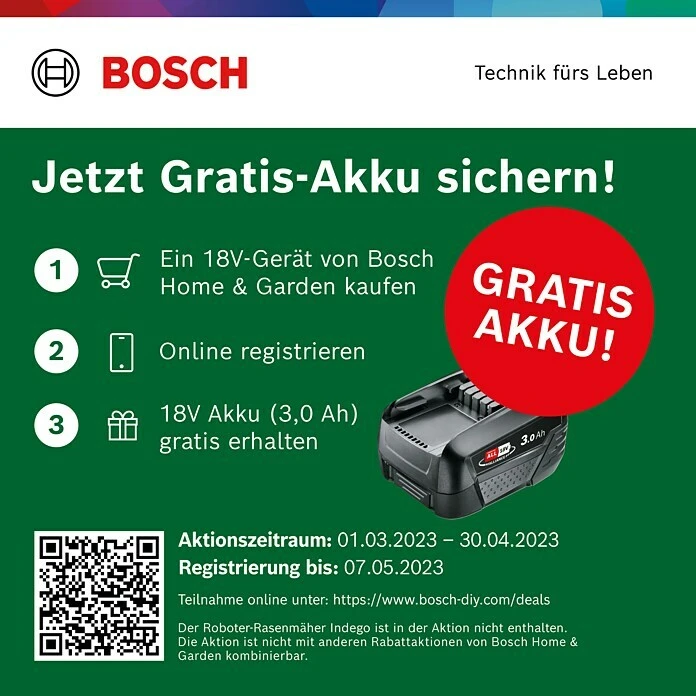BAUHAUS Bosch 18 V Power For All Gartensäge Keo 18 V, Li-Ionen, 1 Akku 4 BAUHAUS Bosch 18 V Power For All Gartensäge Keo 18 V, Li-Ionen, 1 Akku – Bild 2