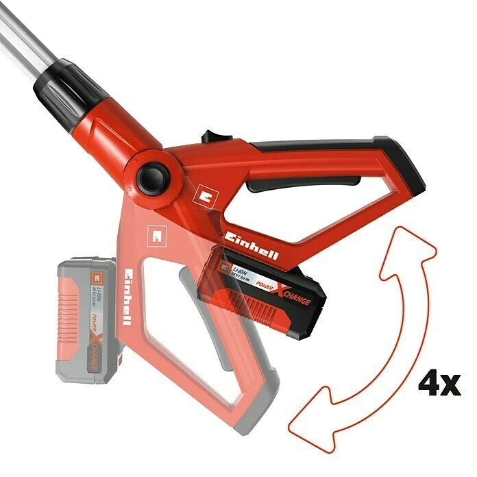 BAUHAUS Einhell Power X-Change Akku-Multifunktionswerkzeug GE-HC 18 Li T Kit 18 V, Li-Ionen, 3 Ah, 1 Akku, Schnittlänge: 40 Cm 4 BAUHAUS Einhell Power X-Change Akku-Multifunktionswerkzeug GE-HC 18 Li T Kit 18 V, Li-Ionen, 3 Ah, 1 Akku, Schnittlänge: 40 Cm – Bild 2