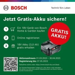 Alternative view of BAUHAUS Bosch 18 V Power For All Akku-Heckenschere UniversalHedgeCut 18V-55 18 V, Li-Ionen, 1 Akku, Schnittlänge: 50 Cm