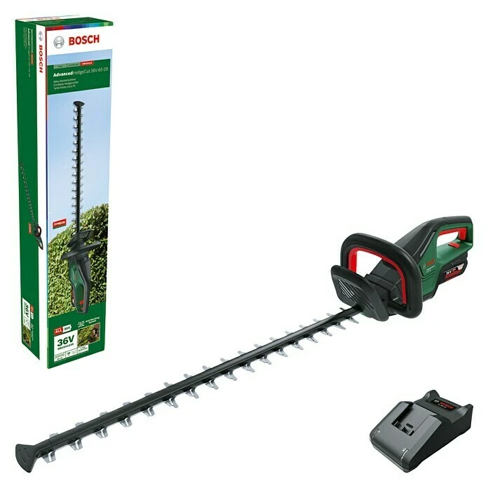 BAUHAUS Bosch 36 V Power For All Akku-Heckenschere AdvancedHedgeCut 36V-65-28 36 V, Li-Ionen, 2 Ah, 1 Akku, Schwertlänge: 65 Cm 4 BAUHAUS Bosch 36 V Power For All Akku-Heckenschere AdvancedHedgeCut 36V-65-28 36 V, Li-Ionen, 2 Ah, 1 Akku, Schwertlänge: 65 Cm – Bild 2