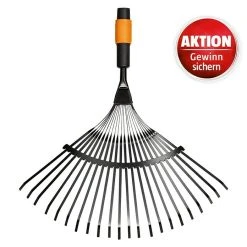 BAUHAUS Fiskars QuikFit Laubbesen Arbeitsbreite: 43 Cm, Anzahl Zinken: 20