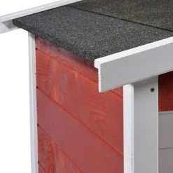 BAUHAUS Dobar Mähroboter-Garage 87 X 80 X 70 Cm, Schwarz/Weiß/Rot -Bauhaus Shop 12 257