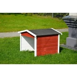 BAUHAUS Dobar Mähroboter-Garage 87 X 80 X 70 Cm, Schwarz/Weiß/Rot -Bauhaus Shop 12 258