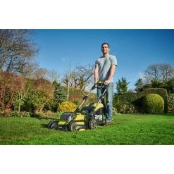 BAUHAUS Ryobi ONE+ Akku-Rasenmäher RY18LMX40B-240 18 V, 2 Akkus, 4 Ah, Schnittbreite: 40 Cm -Bauhaus Shop 12 345