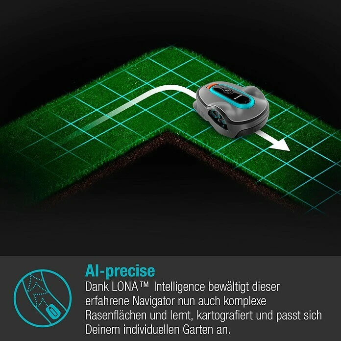 BAUHAUS Gardena Mähroboter Smart SILENO Life Set 750 18 V, 2 Ah, Max. Flächenempfehlung: 750 M² 4 BAUHAUS Gardena Mähroboter Smart SILENO Life Set 750 18 V, 2 Ah, Max. Flächenempfehlung: 750 M² – Bild 2