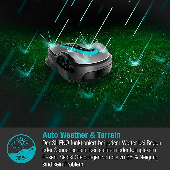BAUHAUS Gardena Mähroboter Smart SILENO Life Set 750 18 V, 2 Ah, Max. Flächenempfehlung: 750 M² 6 BAUHAUS Gardena Mähroboter Smart SILENO Life Set 750 18 V, 2 Ah, Max. Flächenempfehlung: 750 M² – Bild 4
