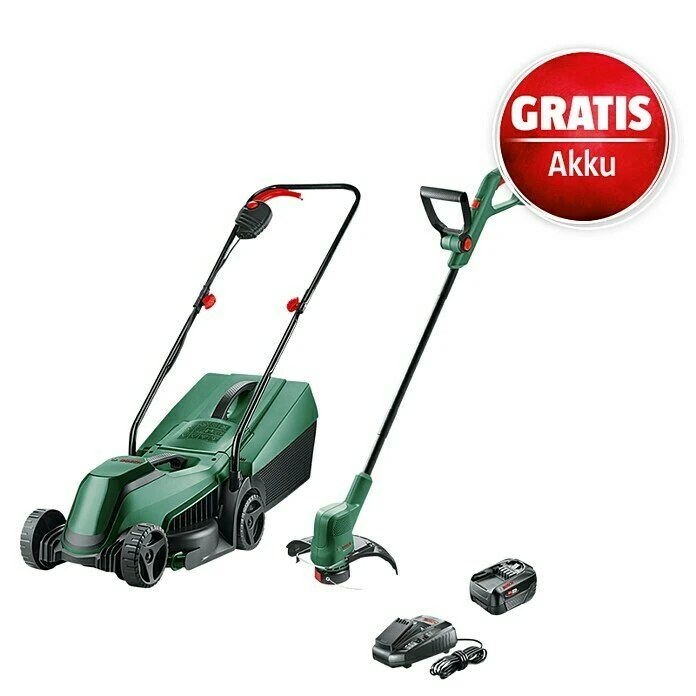 BAUHAUS Bosch Easy Akku-Rasenmäher-Set Akku-Rasenmäher 18V-32-200 + Akku-Rasentrimmer18V-26 1 Akku, 4 Ah 3 BAUHAUS Bosch Easy Akku-Rasenmäher-Set Akku-Rasenmäher 18V-32-200 + Akku-Rasentrimmer18V-26 1 Akku, 4 Ah