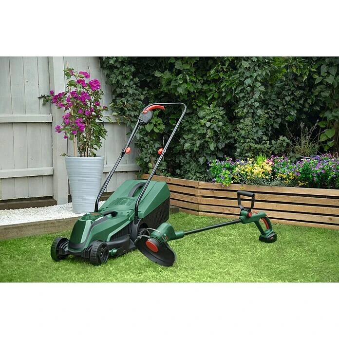 BAUHAUS Bosch Easy Akku-Rasenmäher-Set Akku-Rasenmäher 18V-32-200 + Akku-Rasentrimmer18V-26 1 Akku, 4 Ah 8 BAUHAUS Bosch Easy Akku-Rasenmäher-Set Akku-Rasenmäher 18V-32-200 + Akku-Rasentrimmer18V-26 1 Akku, 4 Ah – Bild 6