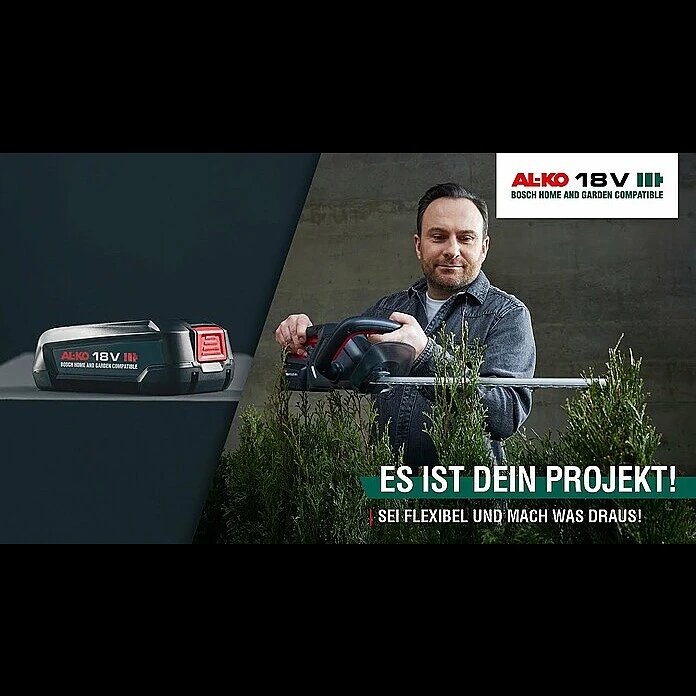 BAUHAUS AL-KO Bosch Home & Garden Compatible Akku-Rasenmäher Praktischer Tragegriff 18 V, 2 Akkus, 2,5 Ah, Schnittbreite: 32 Cm 6 BAUHAUS AL-KO Bosch Home & Garden Compatible Akku-Rasenmäher Praktischer Tragegriff 18 V, 2 Akkus, 2,5 Ah, Schnittbreite: 32 Cm – Bild 4