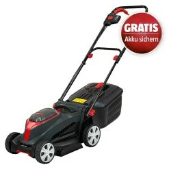 BAUHAUS AL-KO Bosch Home & Garden Compatible Akku-Rasenmäher Klappbarer Holm 18 V, 2 Akkus, 2,5 Ah, Schnittbreite: 32 Cm