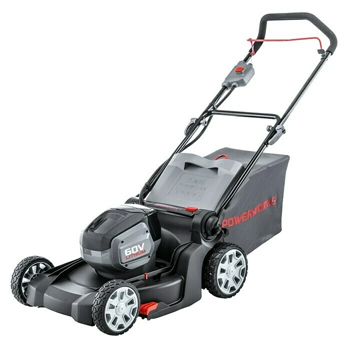 BAUHAUS Powerworks Akku-Rasenmäher PD60LM41K2 60 V, 1 Akku, 2 Ah, Schnittbreite: 41 Cm 3 BAUHAUS Powerworks Akku-Rasenmäher PD60LM41K2 60 V, 1 Akku, 2 Ah, Schnittbreite: 41 Cm