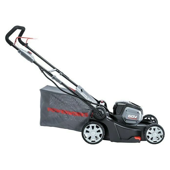 BAUHAUS Powerworks Akku-Rasenmäher PD60LM41K2 60 V, 1 Akku, 2 Ah, Schnittbreite: 41 Cm 4 BAUHAUS Powerworks Akku-Rasenmäher PD60LM41K2 60 V, 1 Akku, 2 Ah, Schnittbreite: 41 Cm – Bild 2