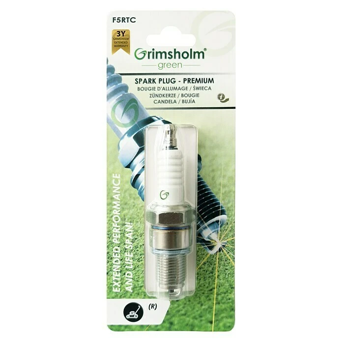 BAUHAUS Grimsholm Green Zündkerze Premium F5RTC Passend Für: Rasenmäher 3 BAUHAUS Grimsholm Green Zündkerze Premium F5RTC Passend Für: Rasenmäher