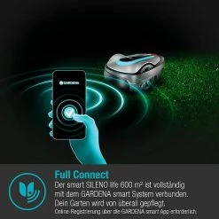 BAUHAUS Gardena Mähroboter-Set Smart SILENO City Set 600 LONA 18 V, 2 Ah, Max. Flächenempfehlung: 600 M² -Bauhaus Shop 12 726