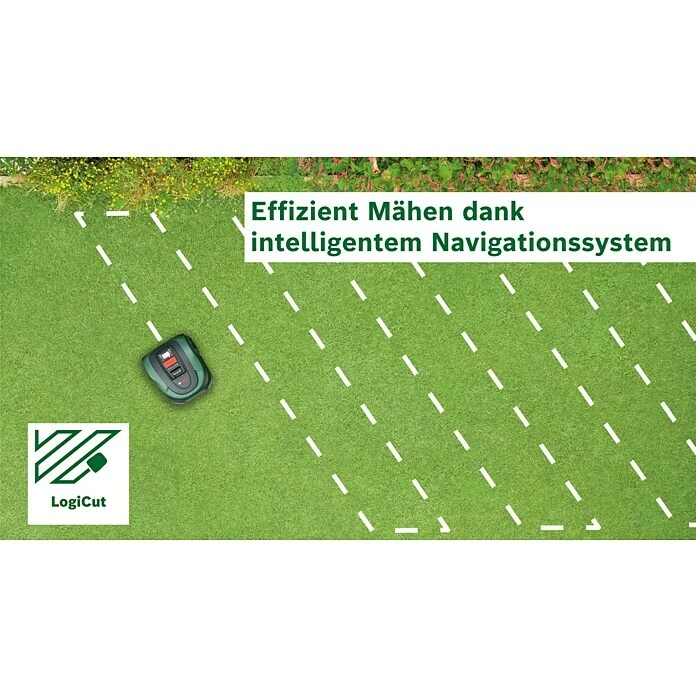 BAUHAUS Bosch Mähroboter Indego S 500 18 V, 2,5 Ah, Max. Flächenempfehlung: 500 M² 5 BAUHAUS Bosch Mähroboter Indego S 500 18 V, 2,5 Ah, Max. Flächenempfehlung: 500 M² – Bild 3