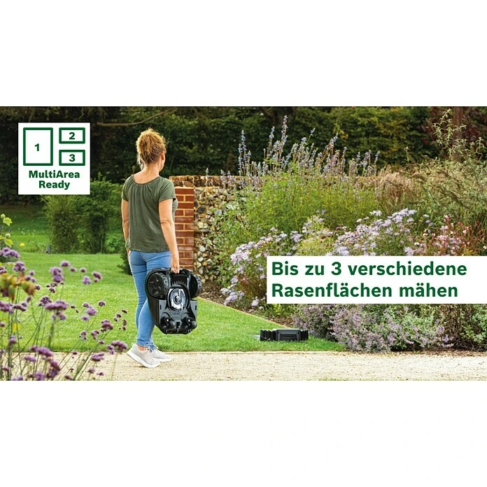 BAUHAUS Bosch Mähroboter Indego S 500 18 V, 2,5 Ah, Max. Flächenempfehlung: 500 M² 8 BAUHAUS Bosch Mähroboter Indego S 500 18 V, 2,5 Ah, Max. Flächenempfehlung: 500 M² – Bild 6
