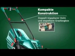 BAUHAUS Bosch Elektro-Rasenmäher ARM 37 Leistung: 1,4 KW, Schnittbreite: 37 Cm -Bauhaus Shop hqdefault